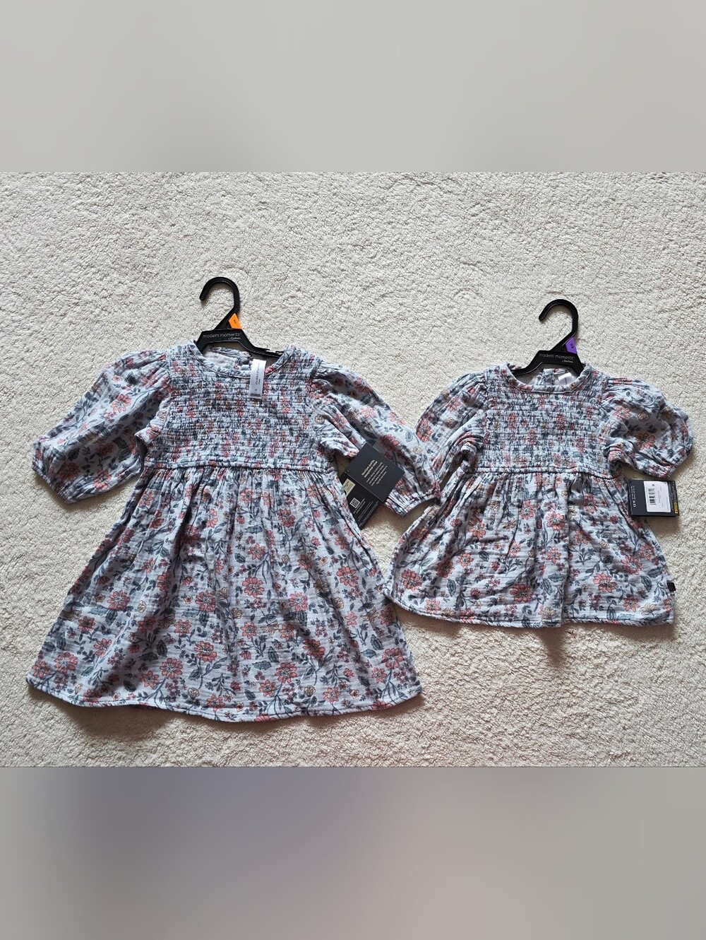 New family look baby & toddler girl gauze dress summer, fall, Easter bundle of 2